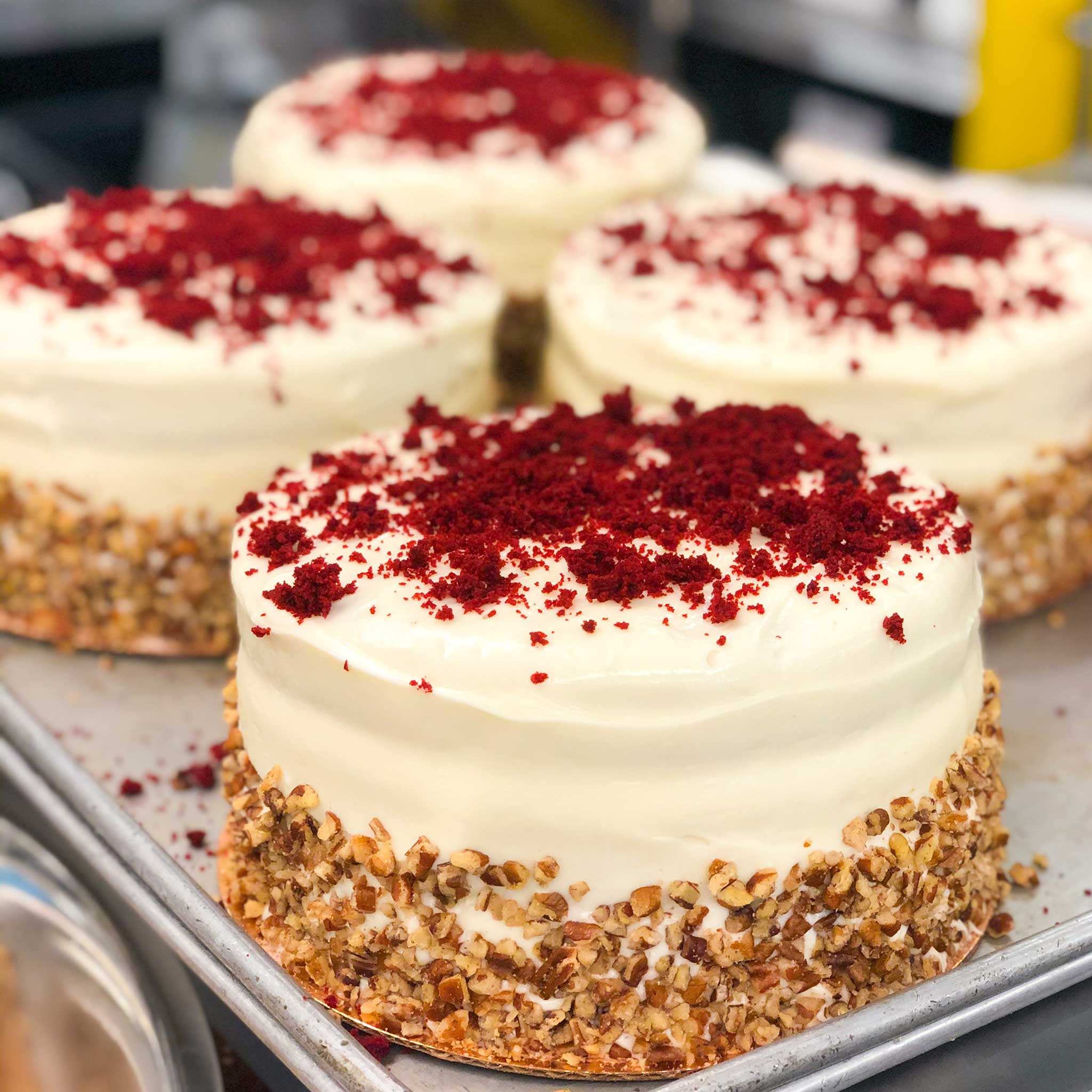 River Street Red Velvet Cake — Cream Cheese Frosting & Georgia