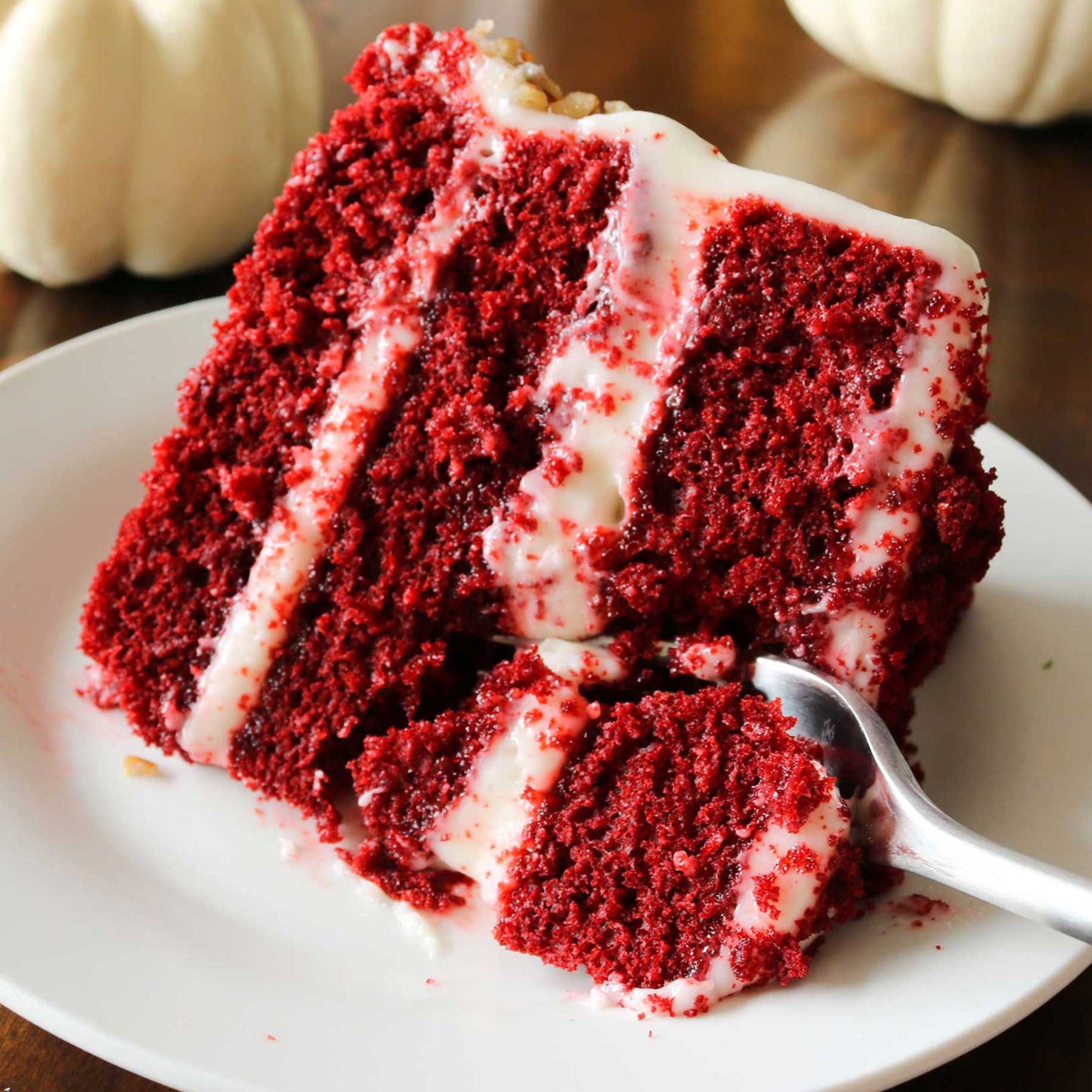 Slice of River Street Red Velvet Layer Cake